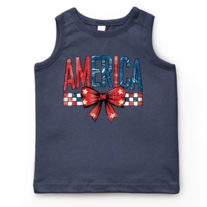 The Juniper Shop Coquette America Checkered Youth Tank Top - 1 of 4