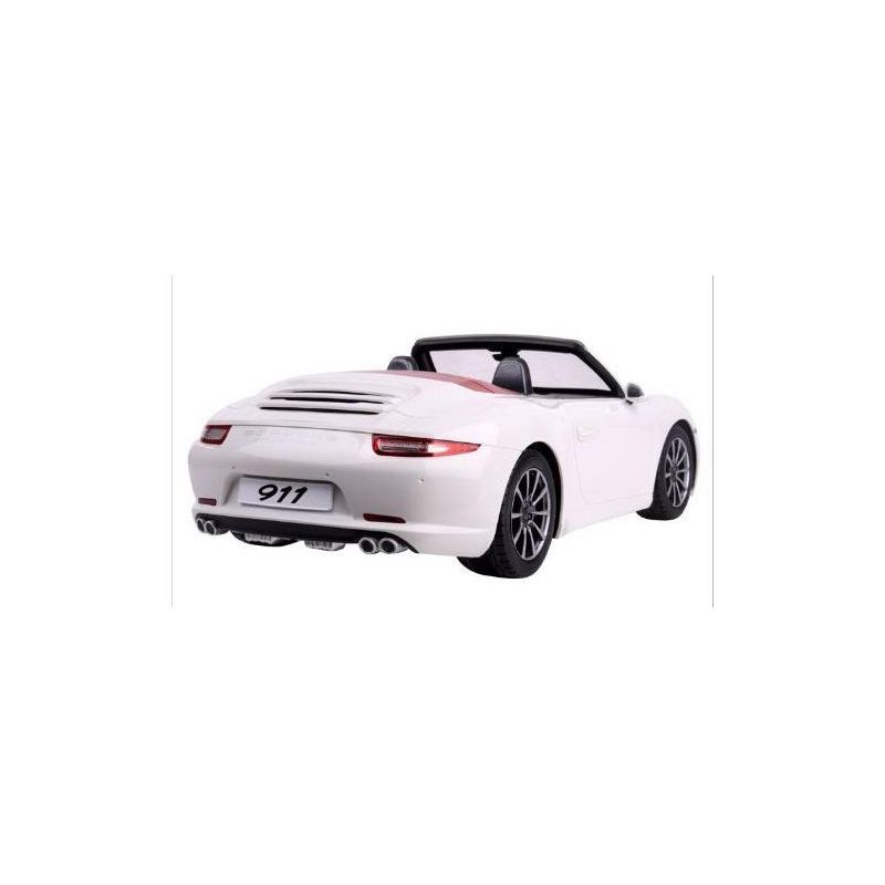 Link Ready! Set! Go! 1:12 RC Porsche 911 Carrera S White Cabriolet, Remote Control Sports Car, Working Headlights & Tail Lights R/C, 1 of 7