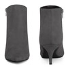 Perphy Women's Elegant Pointed Toe Side Zip Stiletto Heels Ankle Booties - 3 of 4
