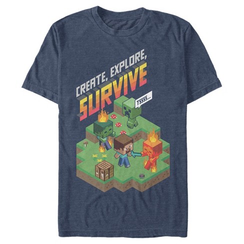 Men's Minecraft Steve Create Explore Survive T-Shirt - image 1 of 4