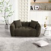 Chic Crate-Square Bean Bag Recliner Sofa – High-Resilience Foam Core for 2 Adults, Multi-Use Lounge Chair - 2 of 4