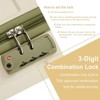 Sapphtopaz Carry-On/Checked Luggages,ABS Hardshell Luggage with Double Wheels, Expandable Lightweight TSA Lock Suitcase - 3 of 4