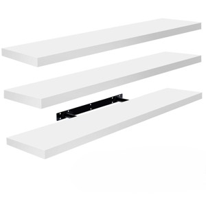 3 Pack (35"x9") Sorbus Long Floating Wall Shelves for Bedroom, Decor, Kitchen, Living Room - for Trophies, Frames, Bookshelf - 1 of 4