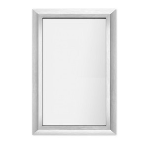 Apmir High-Strength Tempered Glass and Aluminum Alloy Framed French Cleat Mounted Wall Decor Mirror in matte black with 5-Year Warranty - 1 of 4
