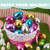 Joyfy Metallic Gold Easter Eggs Plastic Eggs Colorful Bulks for Easter Hunt, Filling Treats, Easter Basket Stuffers, Classroom Prize Supplies - 4 of 4