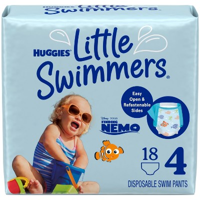 Image of Huggies Little Swimmers Baby Swim Disposable Diapers Size 4 - M - 18ct