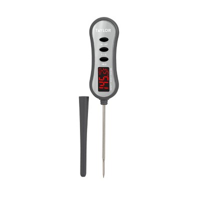 Taylor Thermometer 3Pc Set Includes 1 Super Fast Digital Thermometer and 2  Leave-in Oven-Safe Analog Meat Thermometers