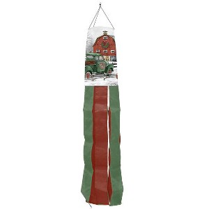 Briarwood Lane Winter Christmas on the Farm Windsock Wind Twister 40x6 For Christmas Wind Spinner - 1 of 2