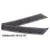 Unique Bargains Women's Paisley Print Scarf Headband Black White 1 Pc - 4 of 4