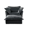 Corduroy Armchairs with Ottomans and Slipcovered Deep Seat Chairs, Removable Covers with Large Pillows, 300lb Capacity - 2 of 4