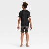 Boys' 2pc Short Sleeve Halloween Pajama Set - Cat & Jack™ Black - 2 of 4