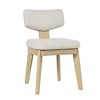 Jofran,Tate Mid-Century Modern Split Back Upholstered Dining Chair (Set of 2) - 3 of 4