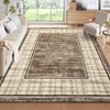 COZONY Modern Plaid Washable Low Pile Non Slip Geometric Area Rug for Living Room Bedroom Dining Room Home Office - 2 of 4