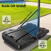 32"/44" Adjustable Kids Basketball Hoop, Height Adjustable Basketball Hoop, Portable Backboard System with Wheels & Stable Base - 4 of 4
