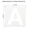 Unique Bargains PET Plastic Reusable Washable Letter Stencil 36 Pcs - 2 of 4