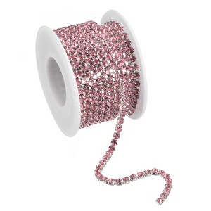Unique Bargains DIY Bag Clothing Decoration Crystal Rhinestone Sew on Close Claw Chain Trim - 1 of 4