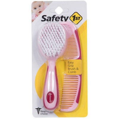 Safety 1st Easy Grip Brush & Comb Set - Pink