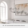 Hunter Fans 30" Southcrest Ceiling Light Flat Matte Black 6-Bulb Chandelier - Elegant Indoor Lighting for Living & Dining Spaces - 3 of 4