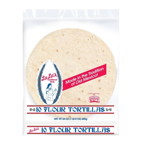 La La's Traditional Style Flour Tortillas - 24oz/10ct : Target