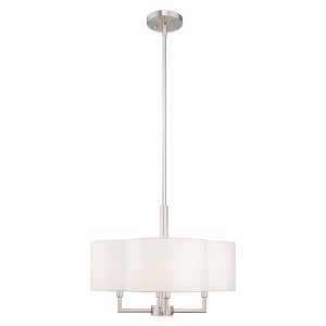 Livex Lighting Chelsea 4 - Light Chandelier in  Brushed Nickel - 1 of 4