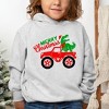 The Juniper Shop Christmas Dino Truck Toddler Graphic Hoodie - 2 of 3