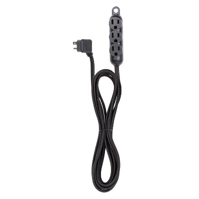 Cordinate 3 Outlet 10' Extension Cord Dark Heather : Target