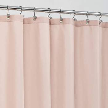 Montauk Accents Bliss Rose Pink Water Resistant Fabric Shower Liner - Standard Size