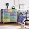 Sorbus Dresser with 9 Drawers - Furniture Storage Chest Tower Unit for Bedroom, Closet, etc - Steel Frame, Wood Top, Fabric Bins - 2 of 4