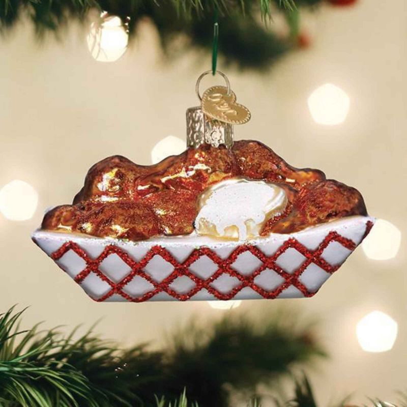 Old World Christmas 2.0 Inch Hot Wings With Dip Ornament Food Blue Cheese Tree Ornaments, 2 of 4