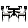 ChaletPosh 5-Piece Set 39"L Round Dining Table - 2 of 4