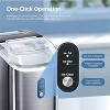 ZAFRO Nugget Ice Maker Countertop with Handle,35Lbs/24Hrs,7 Mins Fast Ice Making, Stainless Steel Pellet Ice Maker with Ice Basket/Ice Scoop - 3 of 4