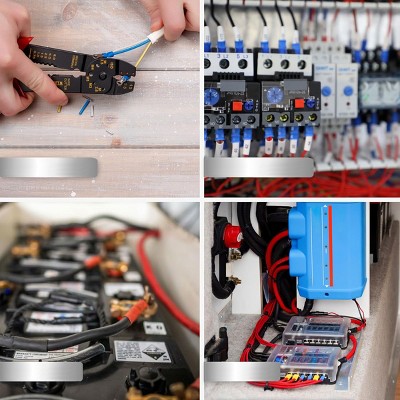 10ft Red and Black Copper Battery Power Inverter Cables Set