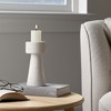 Modern Taper and Pillar Candle Holders for Home Decor - Decorative Candle Stick Holder for Table Centerpieces or Living Room - White - 4 of 4