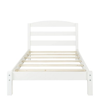 target white twin bed