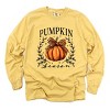 Simply Sage Market Pumpkin Season Leopard Bow Garment Dyed Long Sleeve - 2 of 4