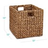 Best Choice Products 13x13in Hyacinth Storage Baskets, Set of 5 Multipurpose Collapsible Organizers - 2 of 4