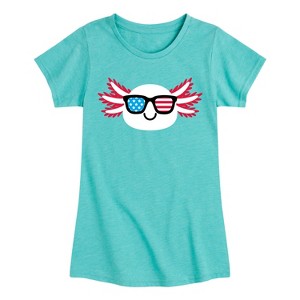 Girls' - Instant Message - American Sunglasses Axolotl Fitted Short Sleeve Graphic T-Shirt - 1 of 4
