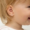 Girl's Sparking CZ Stars Screw Back Sterling Silver Earrings - In Season Jewelry - 3 of 4
