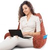 Nestl Reading Pillow for Bed with Fleece Blanket, Standard Bed Pillows for Sitting Up in Bed, Bed Rest Pillow - 2 of 4