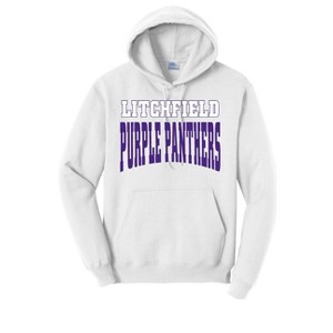 Adult Litchfield High School Purple Panthers Name Classic Fleece