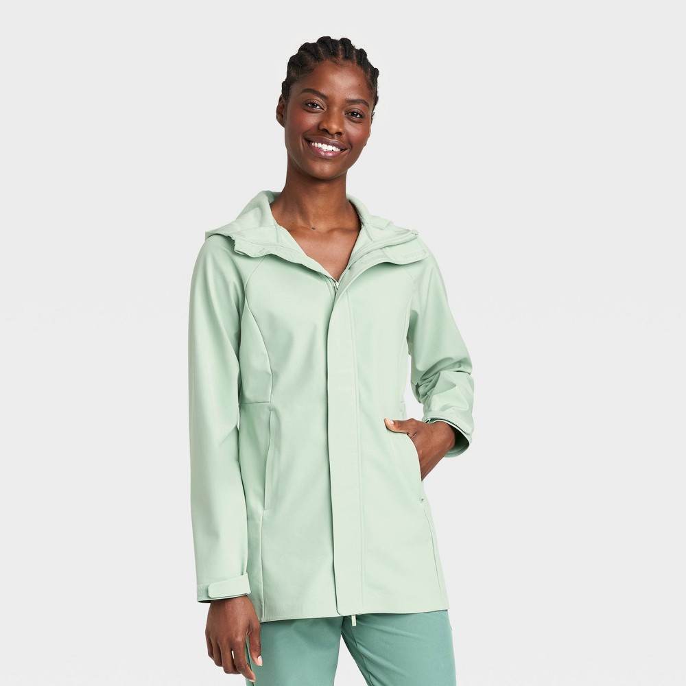 Women's Bonded Rain Jacket - All in Motion™ Fern Green L