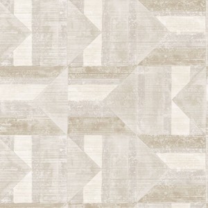 Tempaper & Co.® Quilted Patchwork Removable Peel and Stick Wallpaper, Ash and Stone, 28 sq. ft. - 1 of 4