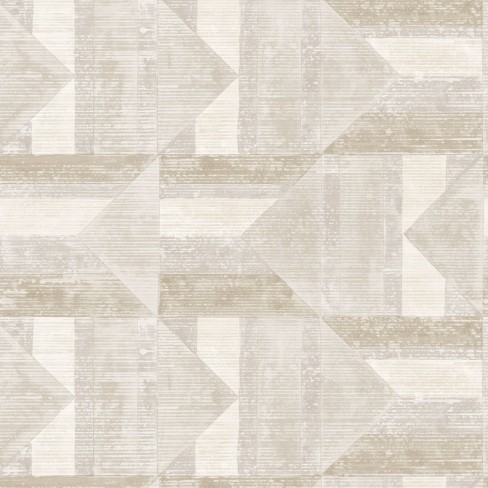 Tempaper & Co.® Quilted Patchwork Removable Peel and Stick Wallpaper, Ash and Stone, 28 sq. ft. - image 1 of 4