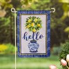 Hello Lemon Tree Burlap Garden Flag - 2 of 4