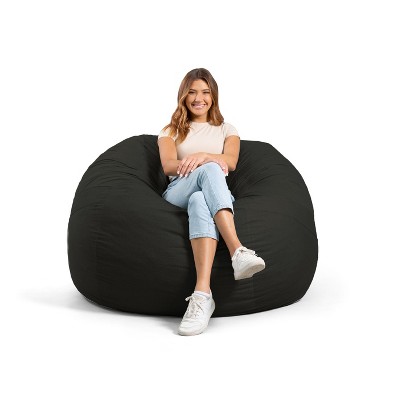 Big Joe Large Bean Bag Chair With Removeable Cover, Foam Filled ...