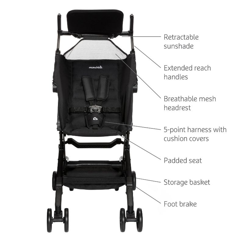 Munchkin Sparrow Ultra Compact Travel Stroller, 5 of 8