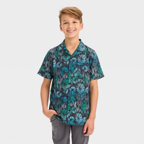 Boys' Woven Shirt - All In Motion™ Black S : Target