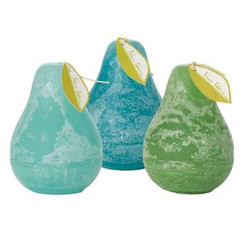 Sea Green Pear Candles Kit - Set of 3