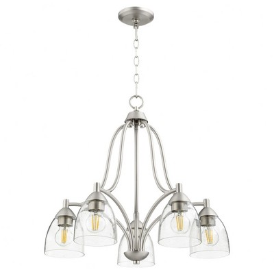 Quorum Lighting Barkley 5 - Light Chandelier in  Satin Nickel