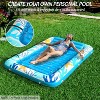 Jasonwell 4‑in‑1 Inflatable Tanning Lounger — Sun Tan Tub & Pool Raft, Water‑Filled Mat/Pad for Adults & Kids (XL) - Ocean Aqua - 4 of 4